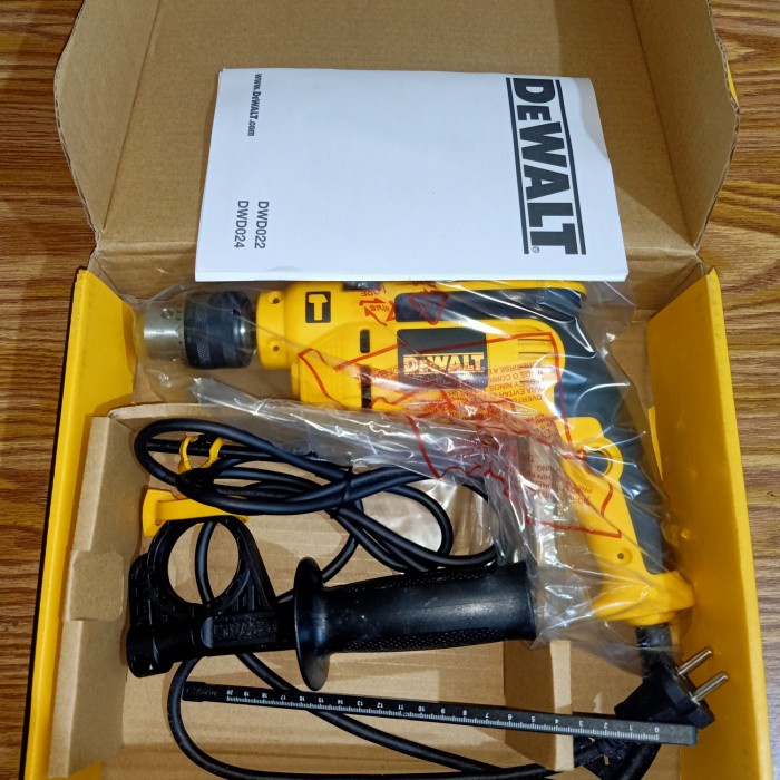 Promo Mesin Bor Tangan Listrik Impact Drill Dewalt Dwd024 13Mm
