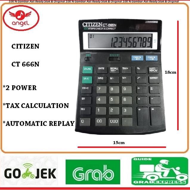 

Kalkulator Citizen CT-666N 12 Digit / Calculator Citizen CT 666 N