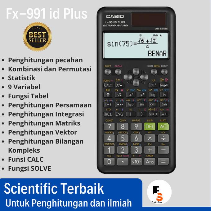 

Kalkulator Scientific Casio Ilmiah Anak Sekolah fx 991id plus