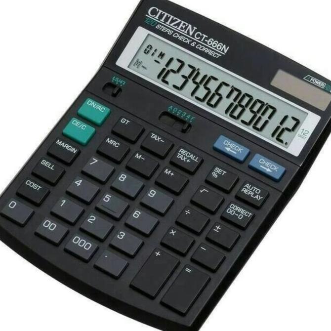 

CITIZEN CT666N 12Digit CHECK CORRECT Kalkulator / Calculator CT 666 N