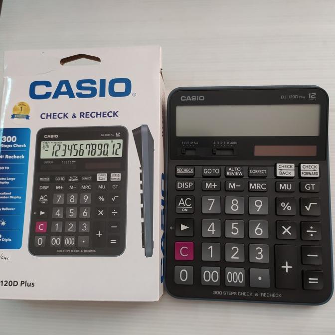 

Calkulator Casio DJ - 120D Plus Check & Recheck 12 digits (15 x20 cm)