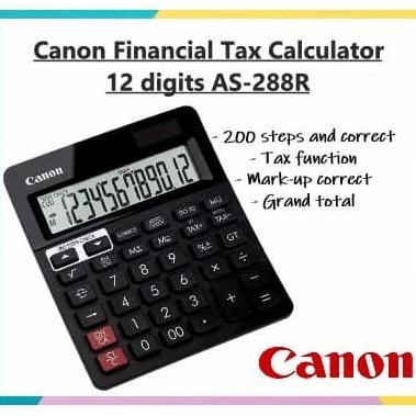 

CANON CALCULATOR CHECK CORRECT 12 DIGIT AS 288R AS288R 288 R GARANSI