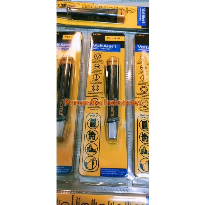 [Original] Tespen Deteksi Kabel Putus Fluke Lvd2 Flash Light Voltage Tester Terbaru