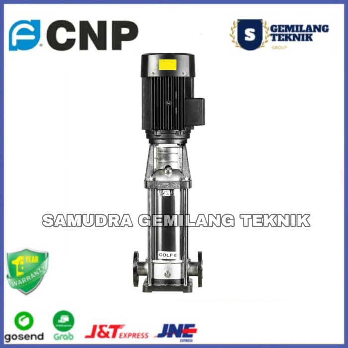 [Original] Mesin Pompa Air Cnp Cdlf 4-22 4Kw Pompa Booster Ro Dan Car Wash Steam Limited