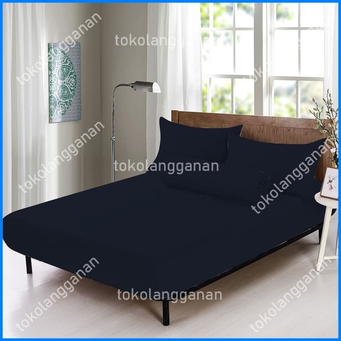 [New] Linotela Kain Sprei 160X20035 Cm - Hitam Terbatas