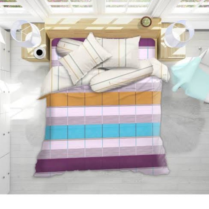 [New] Bedcover My Love Sprei Karet No 1 Uk 180X200X30 Motif Alves Limited