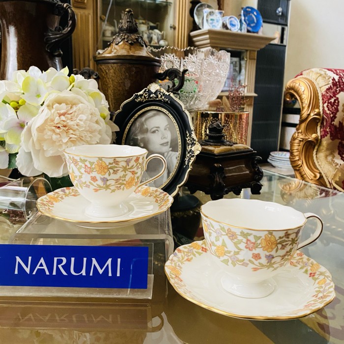 [New] Tea Cup Saucer Narumi Fitria 2 Set Mewah Cantik - Cangkir Tatakan Terbatas