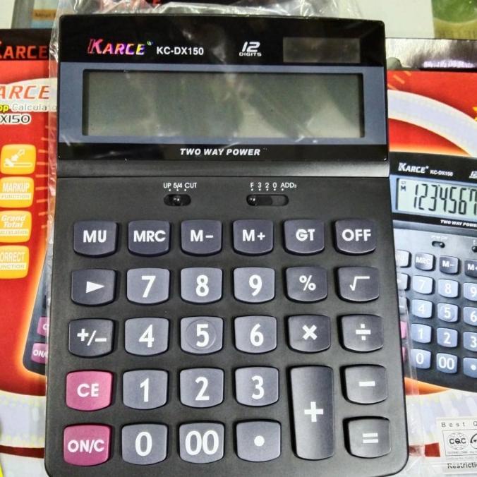 

KARCE DESKTOP CALCULATOR KC DX150 PLASTIC KEY ORIGINAL RESMI