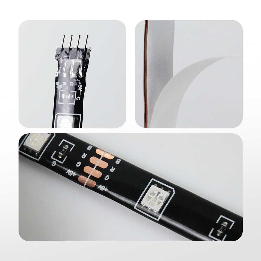 Lampu LED Strip Flexible 5050 RGB IP67 with USB Controller