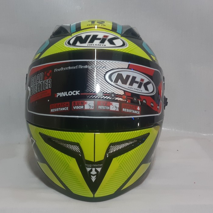 [New Ori] Helm Nhk Terminator T Proton Yellow Fluo/Light Blue Gp Pro Limited