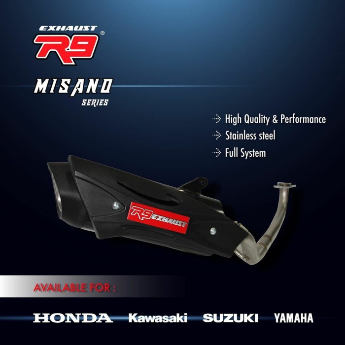 ✨Termurah Knalpot R9 Misano Sonic 150 R Fi / Supra Gtr 150 Original Bisa Sameday