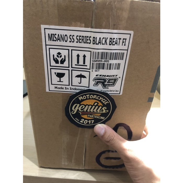 NEW KNALPOT R9 BEAT FI POP ESP SCOOPY FI MISANO BLACK SERIES ORIGINAL ORIGINAL TERBARU