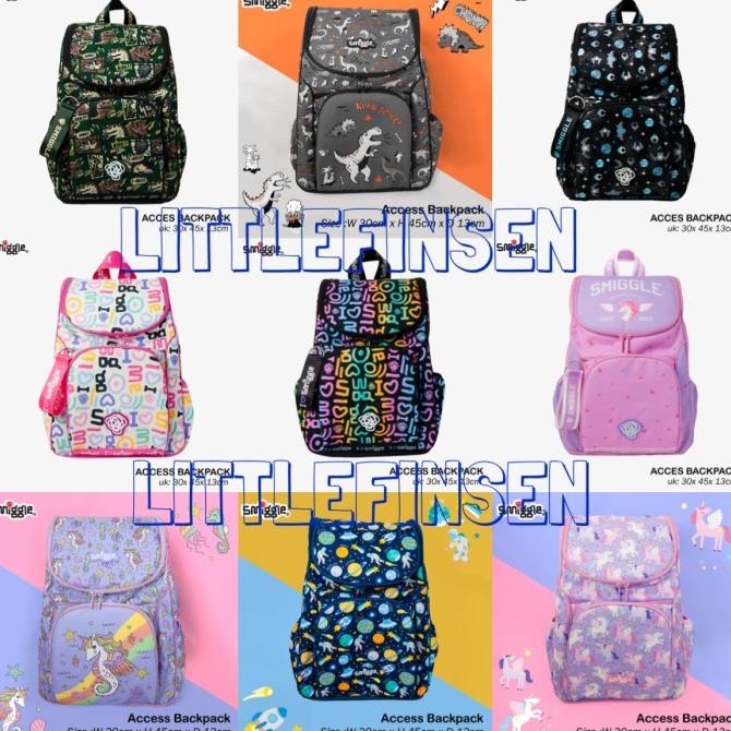 Terbaru Smiggle Access Back Pack/Smiggle Back Pack Sd/Tas Ransel Smiggle Sd Limited Edition