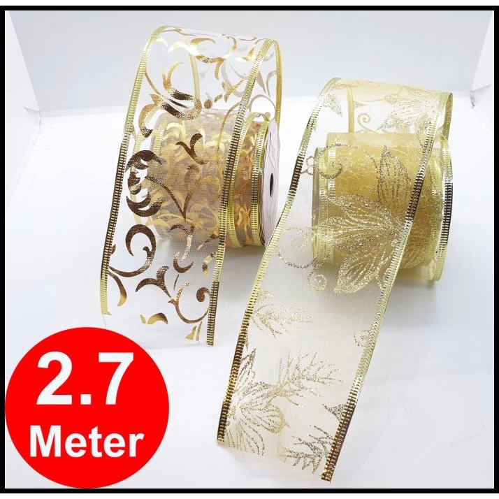 

DISKON PITA HIAS DEKORASI LEBARAN MOTIF BINTANG KUNING GOLD EMAS LEBAR 6.5 CM