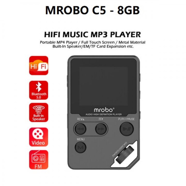 MROBO C5 8GB - MP3 MP4 Digital Audio Player Lossless HD FLAC