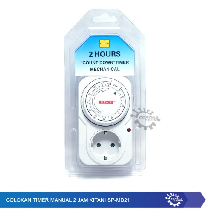 Colokan Timer Manual 2 Jam Kitani SP-MD21 star