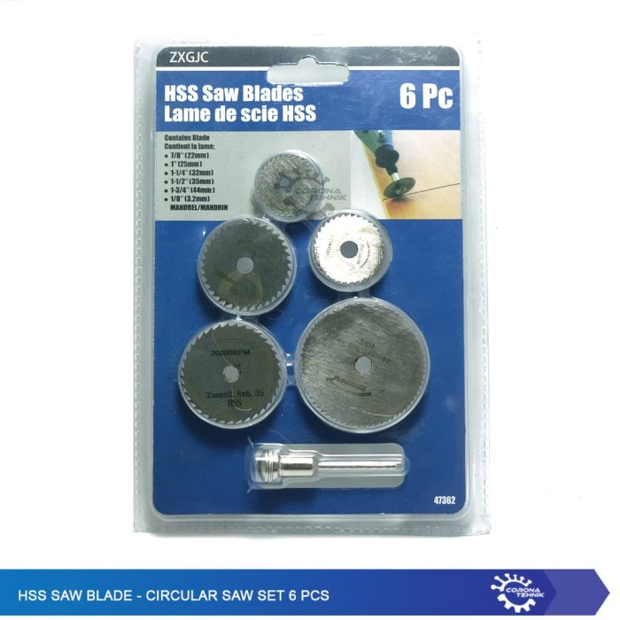 HSS Saw Blade - Circular Saw Set 6 Pcs star