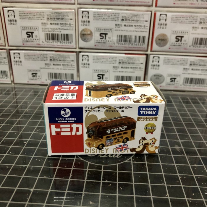 PROMO TOMICA DISNEY SUNNY DOUBLE DECKER BUS WORLD TOUR CHIP DALE TERMURAH