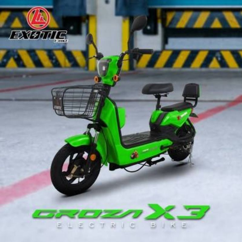 SEPEDA LISTRIK EXOTIC GROZA X3.5 HIJAU