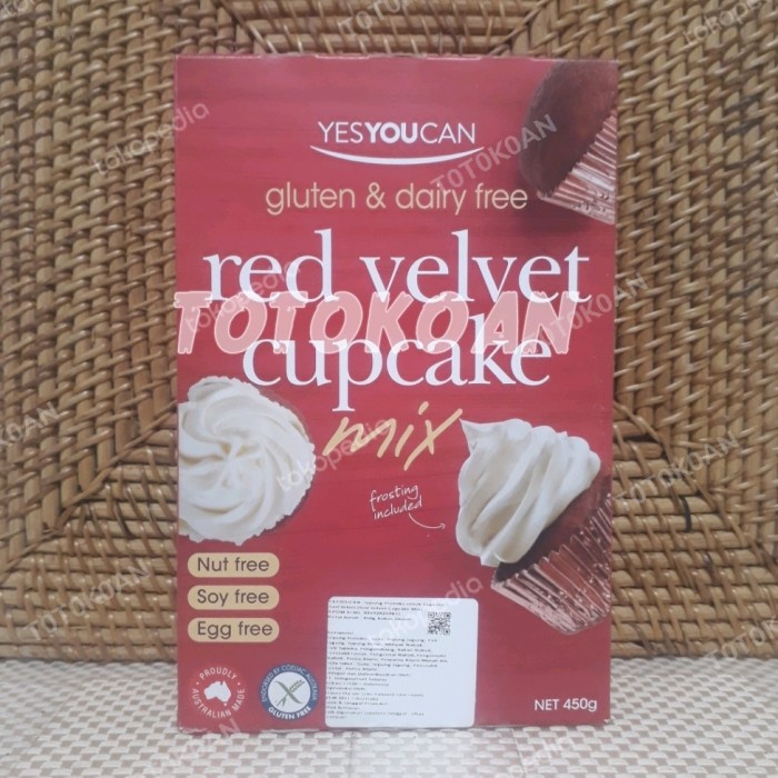 

Jual!! YES YOU CAN RED VELVET CUPCAKE MIX 450 GR