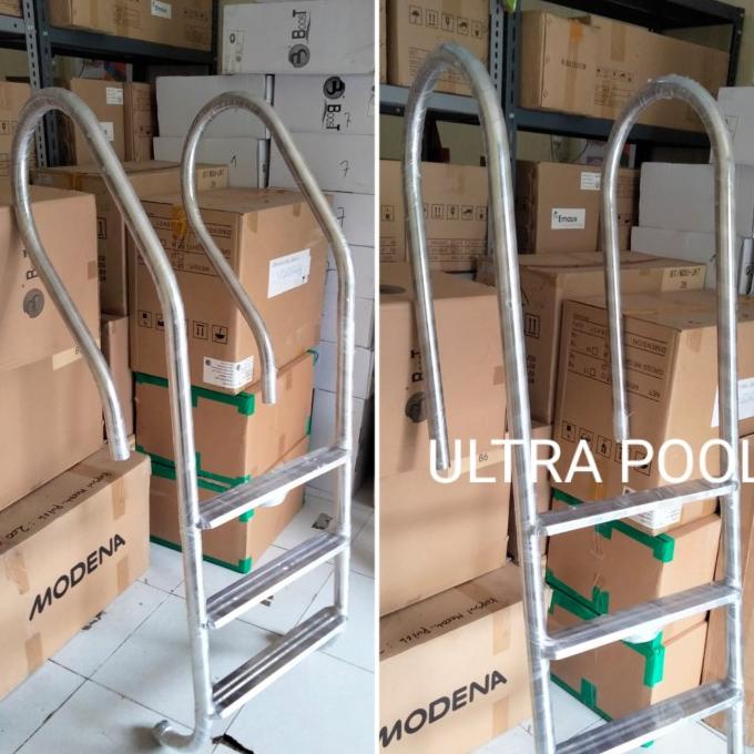 tangga kolam renang stainless 3 step