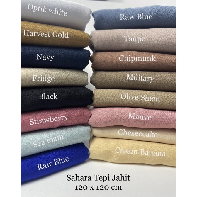 SALE Hijab Jilbab Kerudung Segiempat Syar'i Polos Voal Superfine Tepi Jahit Termurah