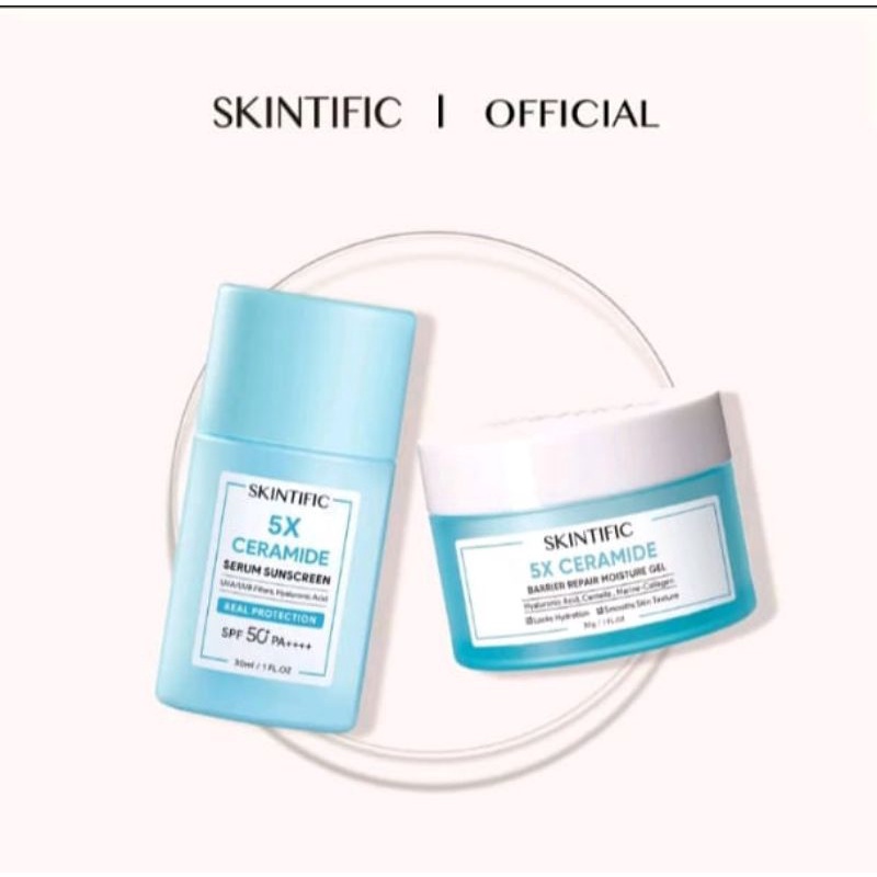 SKINTIFIC 5X CERAMIDE SERUM SUNSCREEN + 5X CERAMIDE BARRIER