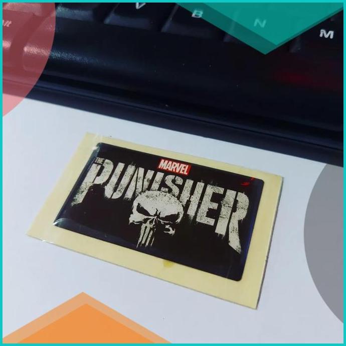 

Sticker Timbul Resin THE PUNISHER Stiker Lentur 3D marvel 5x3cm Satua