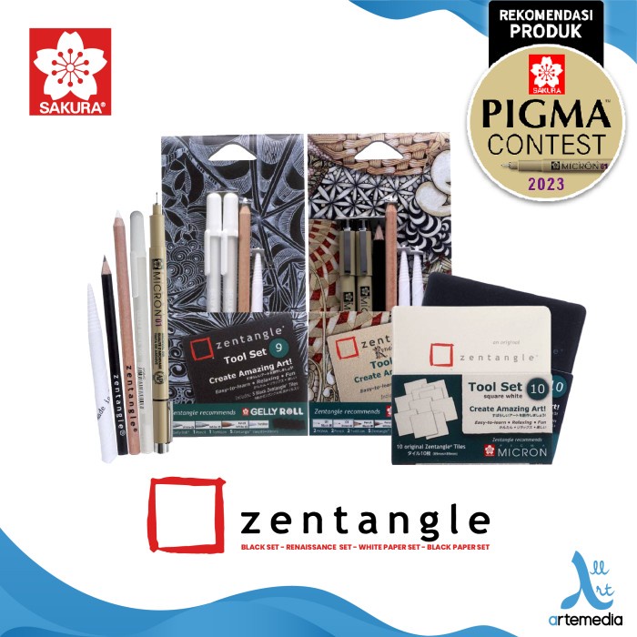 

Promo Drawing Pen Sakura Zentangle Set Pigma Micron Pulpen Gambar