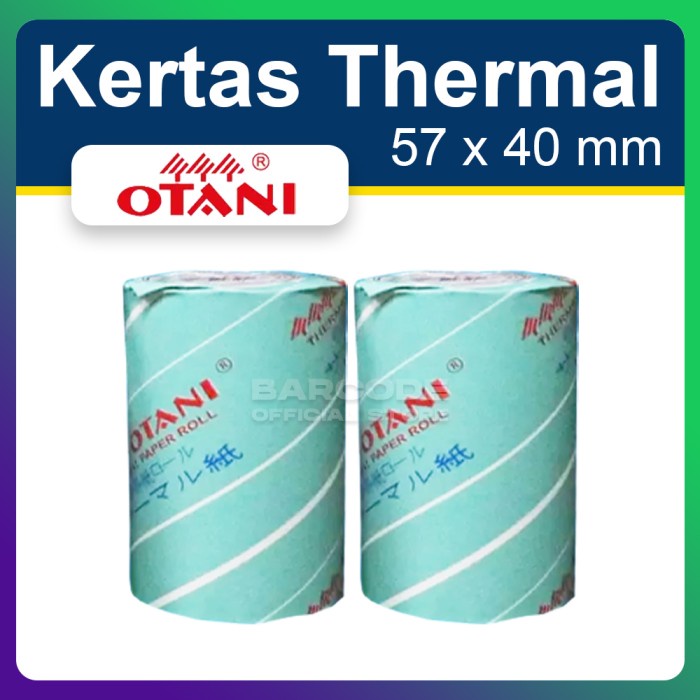 

Promo Kertas Struk Thermal Edc 57 X 40 - 57X40 Merk Otani Printer Bluetooth