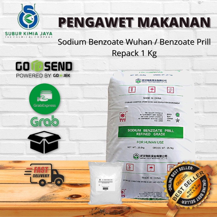 

Promo Sodium Benzoate Prill / Pengganti Purox / Best Grade Benzoat 1 Kg