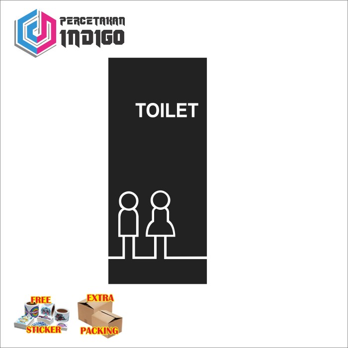 

Grosir sign akrilik acrylic papan toilet Elegan