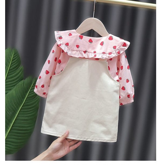 0-3Tahun Dress Pesta Bayi / Dress 2Pcs Baju Panjang + Rok Kodok Anak Bayi
