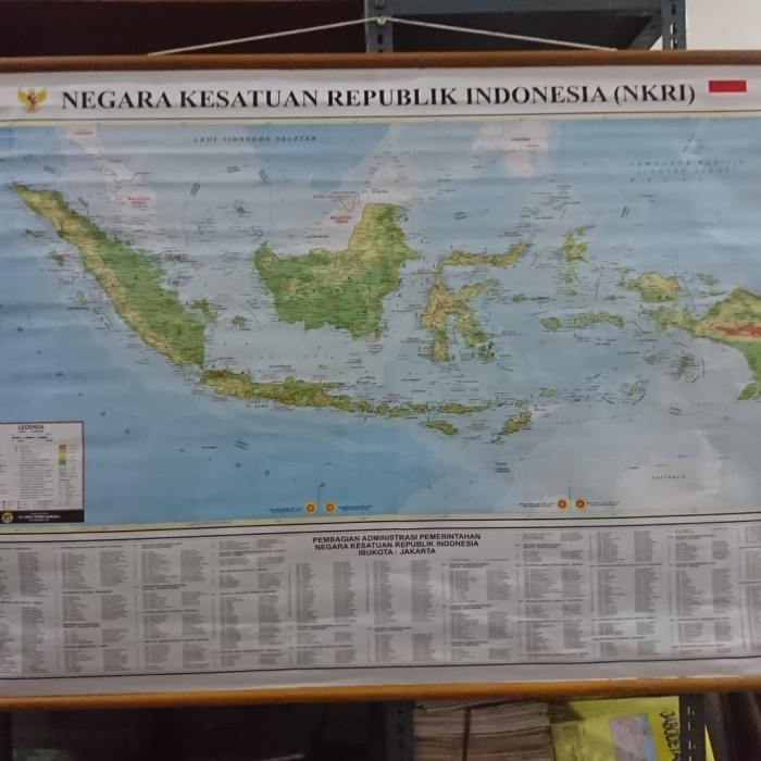 [New Ori] Peta Indonesia Nkri Bingkai Sedang Berkualitas