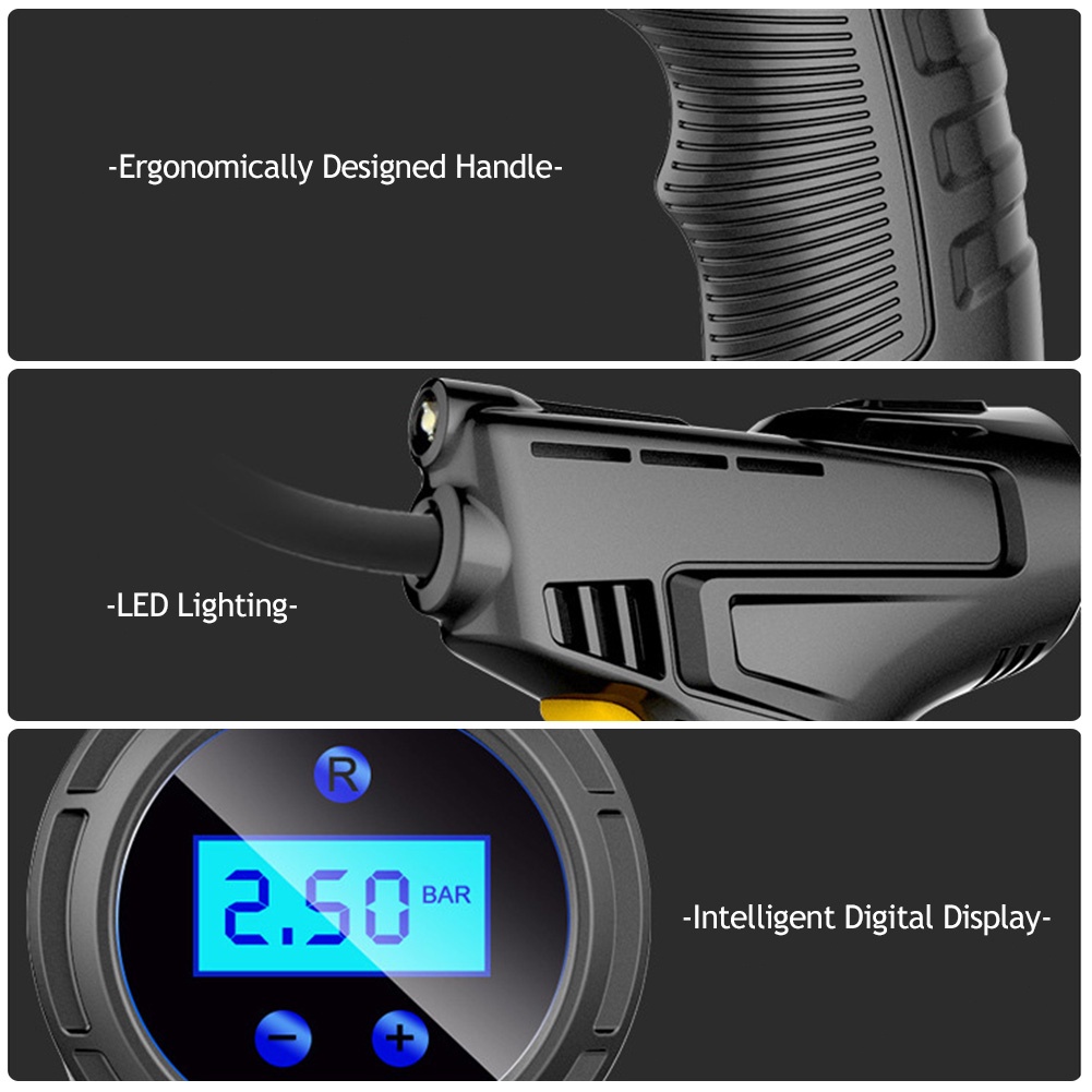 Pompa Ban Elektrik Pompa Ban Digital Portabel Elektrik Pompa Udara Mobil Ni Ban Mobil Pintar Pompa