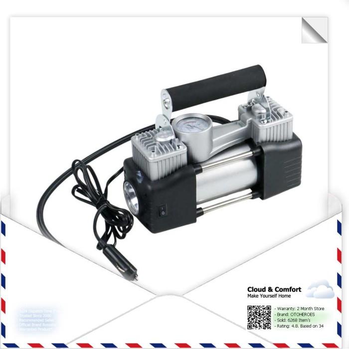 Otoheroes Pompa Ban Compressor Double Cylinder 12V 150 Psi - 628-4X4