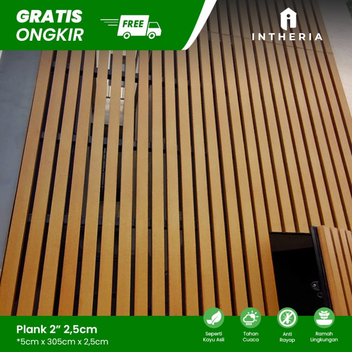 Terbaru Conwood Plank 2 - 25Mm / Seindah Dinding Kayu Promo Terlaris