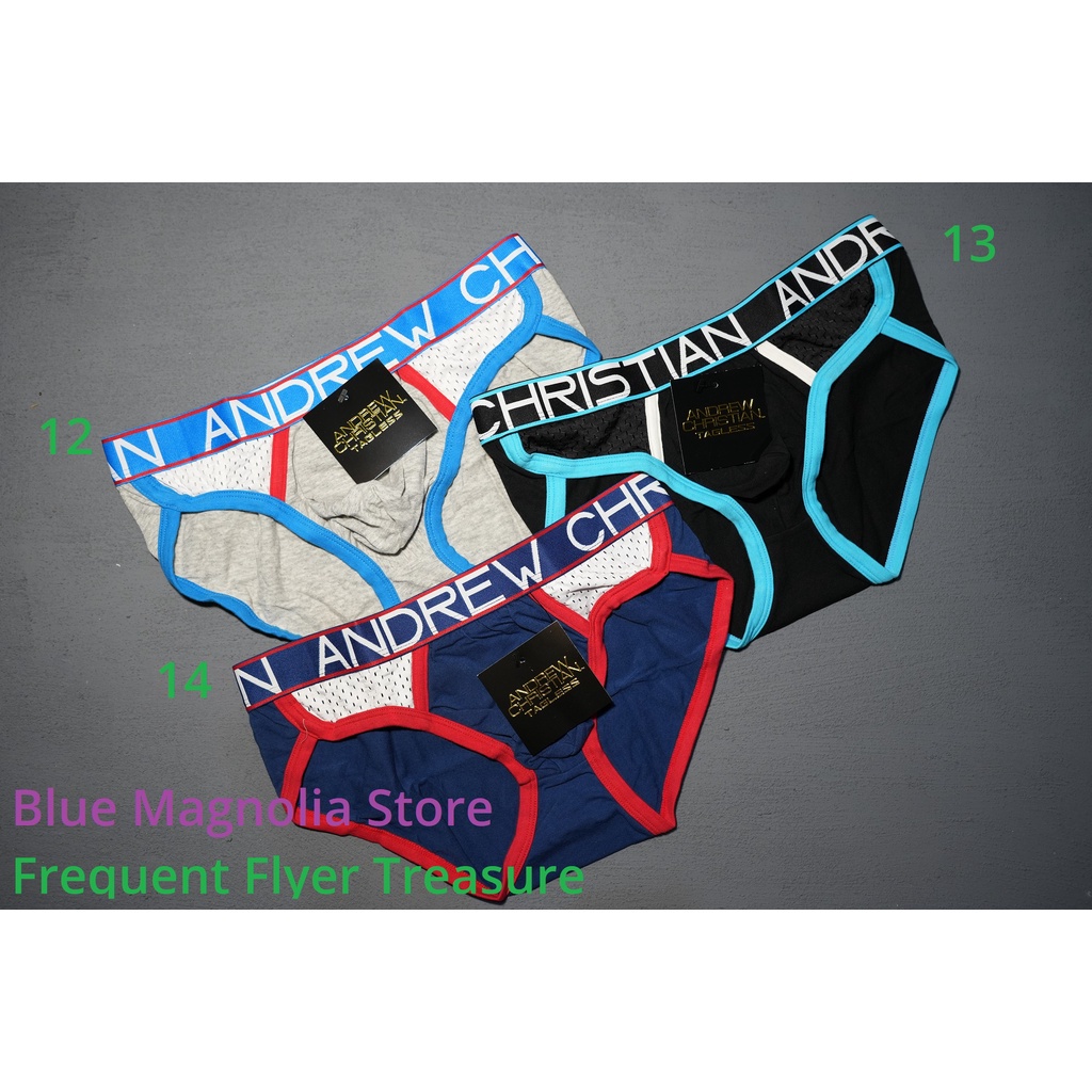E6C NEW STOCK SIZE M 2023 ANDREW CHRISTIAN BRIEF AND JOCKSTRAP (UKURAN CELANA 30-32) A6T