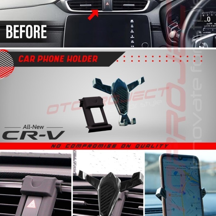 Car Phone Holder Mobil All New Crv Dudukan Hp Cr-V Otoproject Promo Terbaru