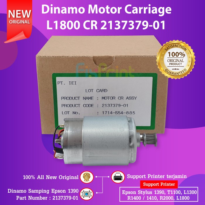 Dinamo Motor Carriage Epson L1300 T1100 L1800 1390 Dinamo Cr Printer Promo Terbaru