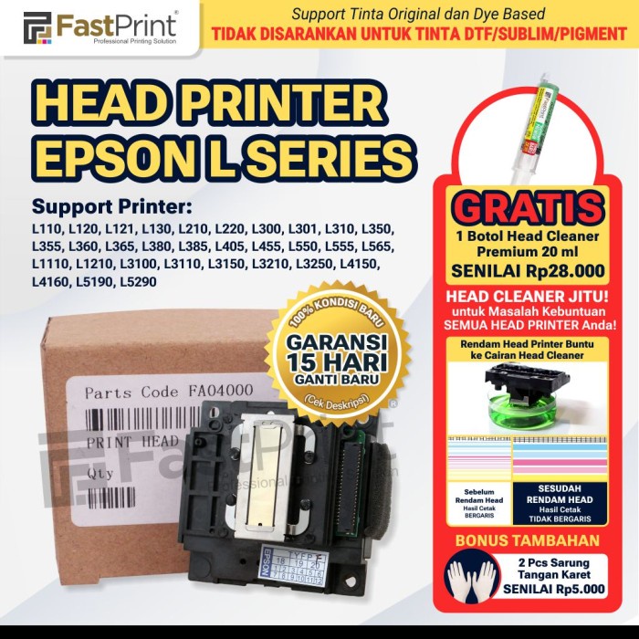 PRINT HEAD PRINTER ORIGINAL EPSON L120 L130 L220 L300 L310 L360 L365