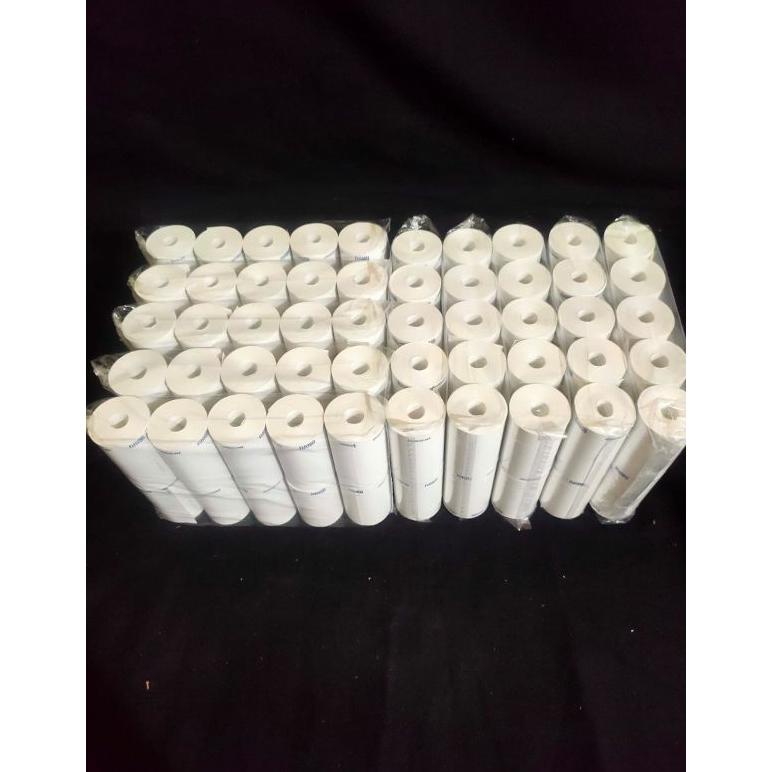 

TERLARIS KERTAS THERMAL LOGO UKURAN 57X30MM PAKET 10 ROLL BISA COD
