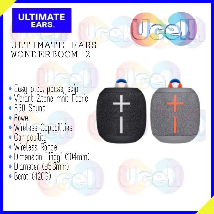 Ultimate Ears Wonderboom 2 Bluetooth Speaker - Original