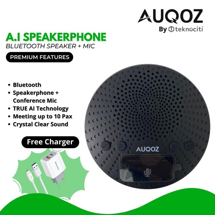 AUQOZ True AI Speaker Bluetooth + Conference Mic Meeting Speakerphone