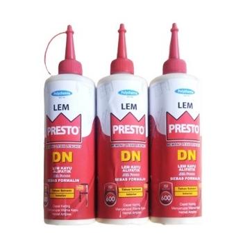 

Promo - Lem Kayu Putih PRESTO DN 600 Gram Lem Kayu Hpl Putih PRESTO DN600 Gram Lem Presto DN Lem Kayu Interior PRESTO DN 600Gr Lem Multiplek Mebel Furniture Kuat Rekat Tukang Kayu !!