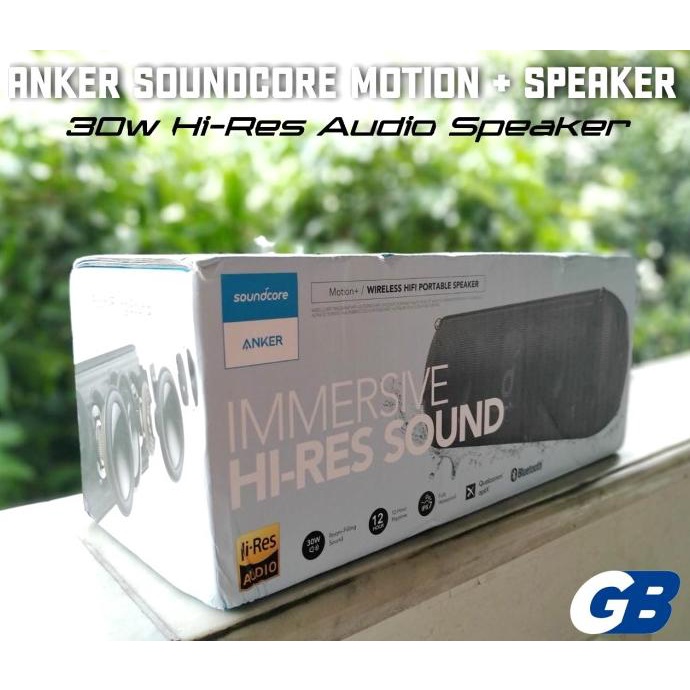 Anker Soundcore Motion Plus + Wireless Portable Bluetooth Speaker IPX7