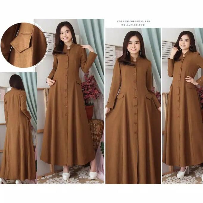 gamis Pemda seragam dinas Pemda baju khaki gamis muslimah