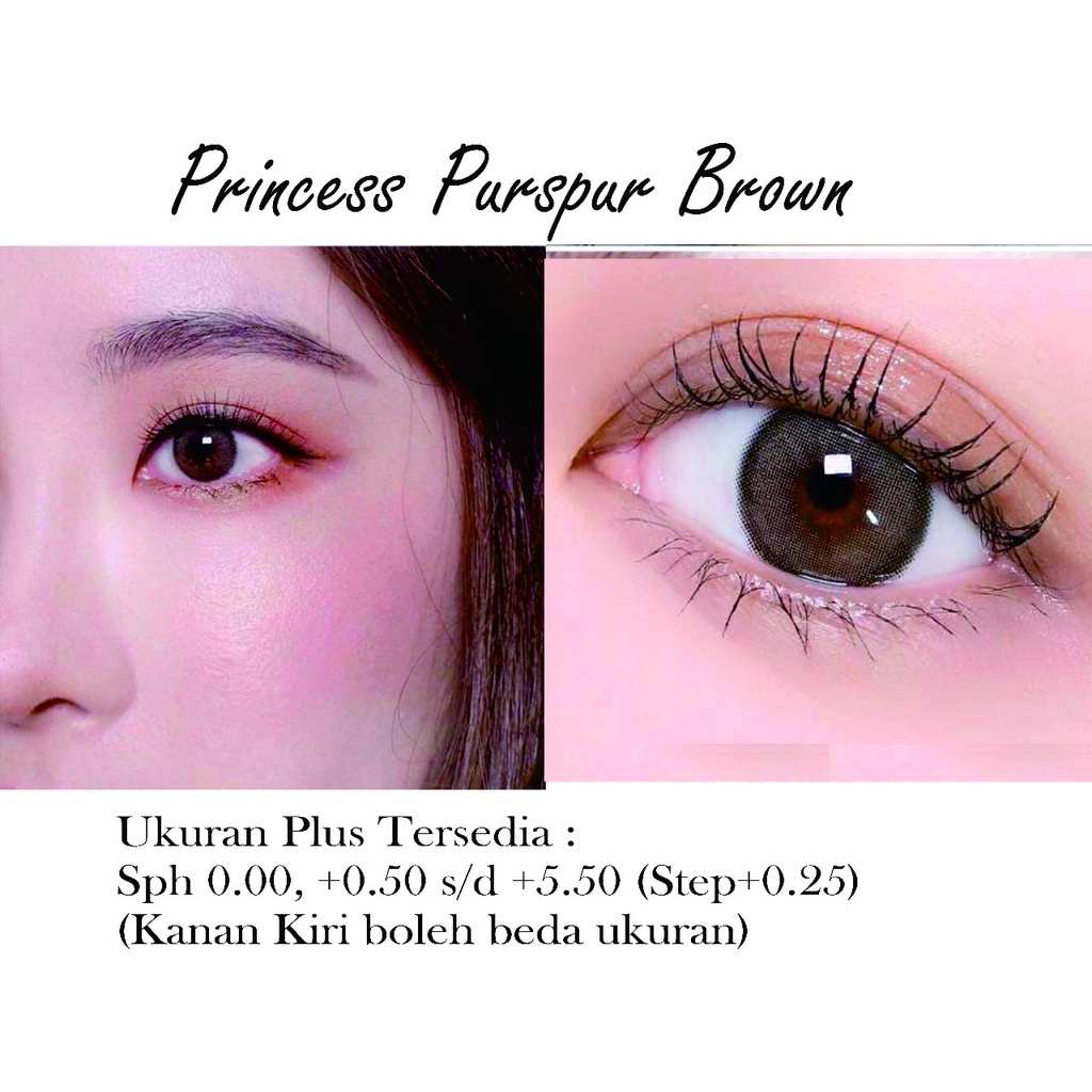 Softlens Plus Purspur - Khusus Ukuran Mata +
