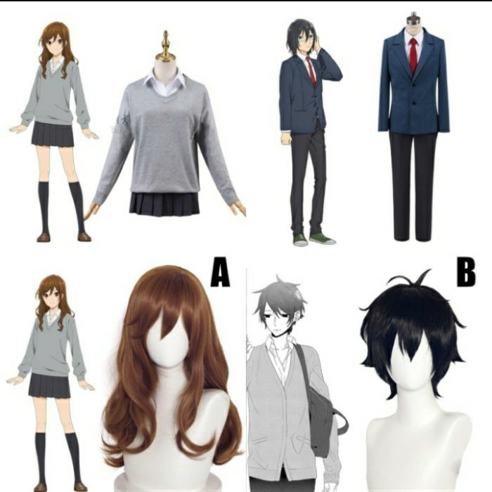 Mei Horimiya Izumi Miyamura Wig Costume Cosplay