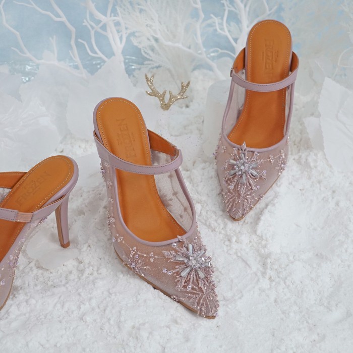 VAIA - DISNEY FROZEN - SEPATU HEELS WANITA CELLINE 9 CM - 38,ICE BLUE